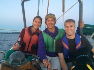 myself, Kevin, and Jaron sailing the Puget Sound.